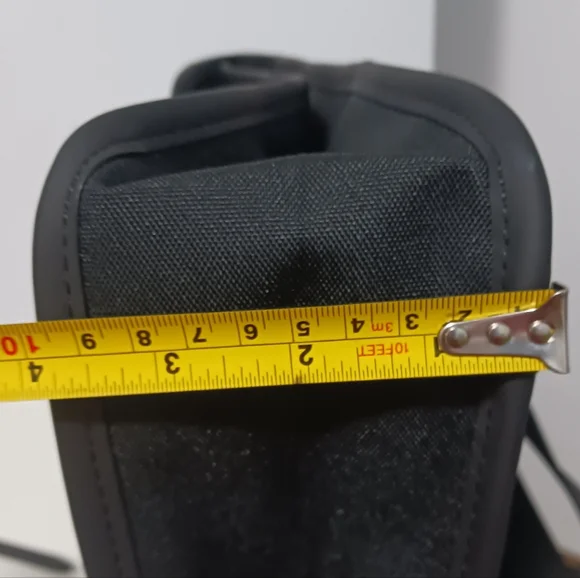 Rains Black Minimalist Backpack with Flap Closure